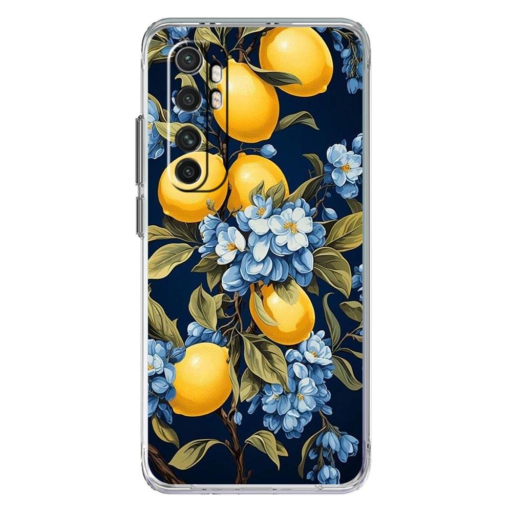 Phone Case For Xiaomi Mi Poco X7 X6 X5 NFC X3 F7 Ultra F6 Pro F3 15 14T 14 13T 11 12 13 Lite Clear TPU Cover Retro Fruit lemon