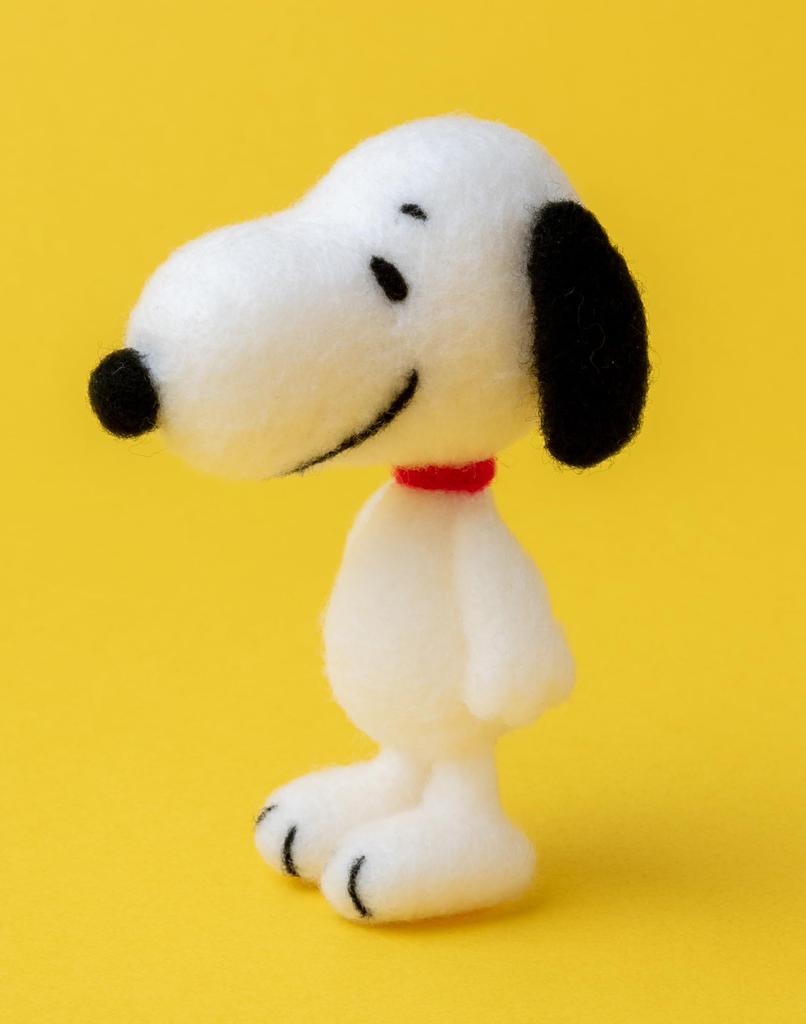 Hamanaka Wool Felting Needle Felted SNOOPY x Kit, Series, Size Approx. 4.5" 2.1" (H468-000-123)