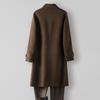 Fanzhen Men's 100% Wool Mid-Length Overcoat