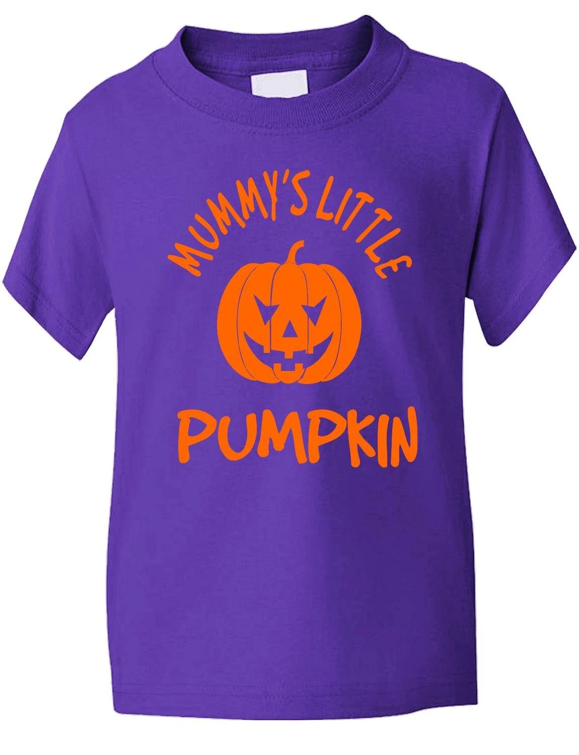 Mummy s Little Pumpkin Halloween Present Funny Kids T shirt Age 1-13 XL
