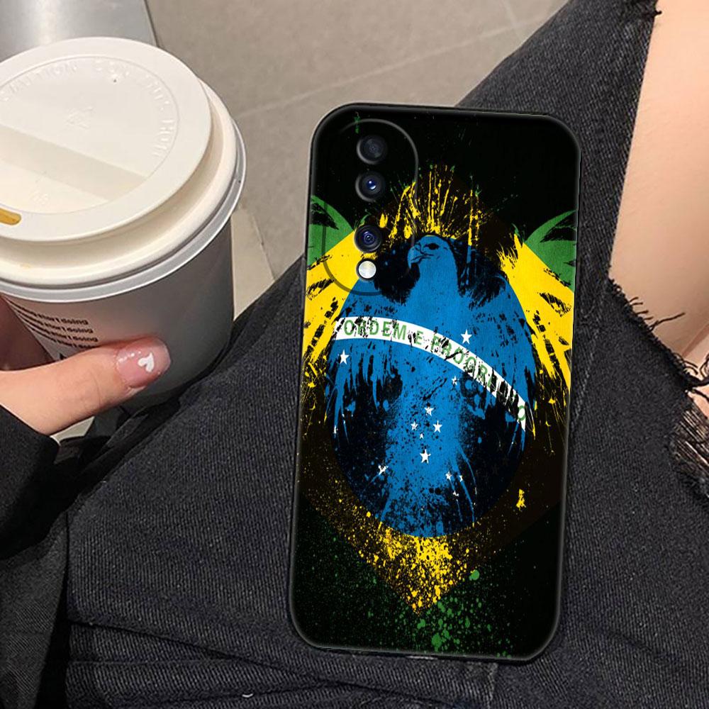 

National Flag Of Brazil Soccer Phone Case For HUAWEI NOVA 3I 7I 8I 9 HONOR 400 20 90 X6B X7 X7B X7D X8 X8B X9 X9B X9D X9A Cover HONOR 20