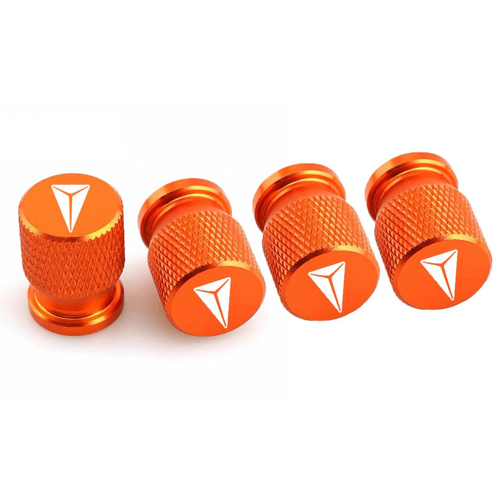 4pcs Car Tire Valve Caps Emblem Metal Dustproof Cap Car Emblem Tire Valve Covers for Changan DEEPAL S07 G318 S09 S05 L07 SL03