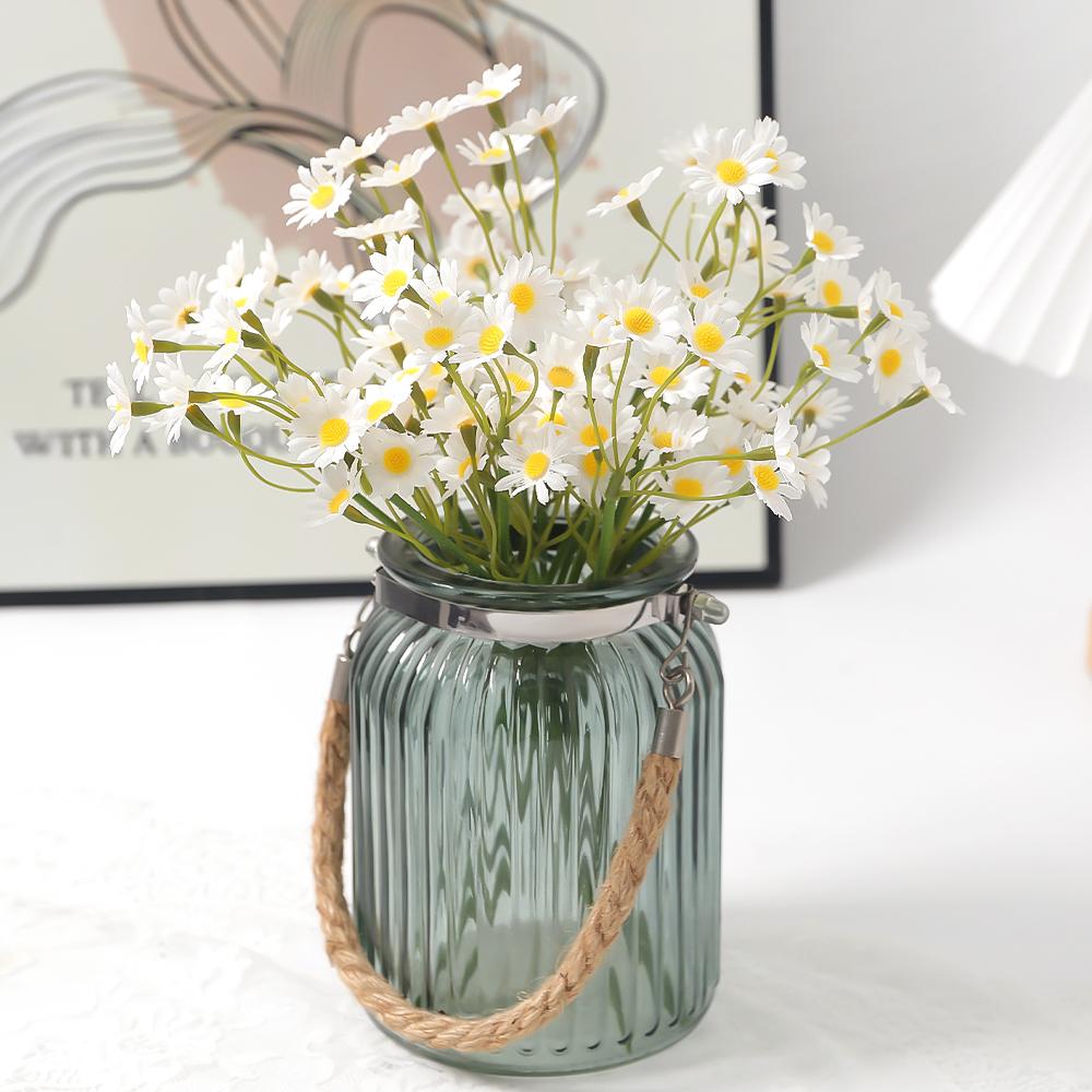 5/10Pcs Daisy Artificial Flower Bouquet Fake Flowers for Hoom Room Decor Bride Craft Gift Accessories Wedding Table Decoration