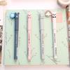 Stationeries 4Pcs 0.35mm Cartoon Animal Erasable Blue Ink Gel Pen Student Stationery Gift