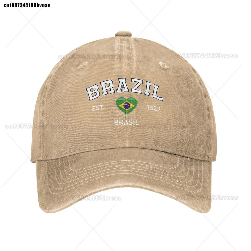 Fashion Flag Hats Brazil EST.1922 Baseball Cap Unisex Adjustable Summer Sport Caps Brasil Sandwich Caps Snapback Golf Hat