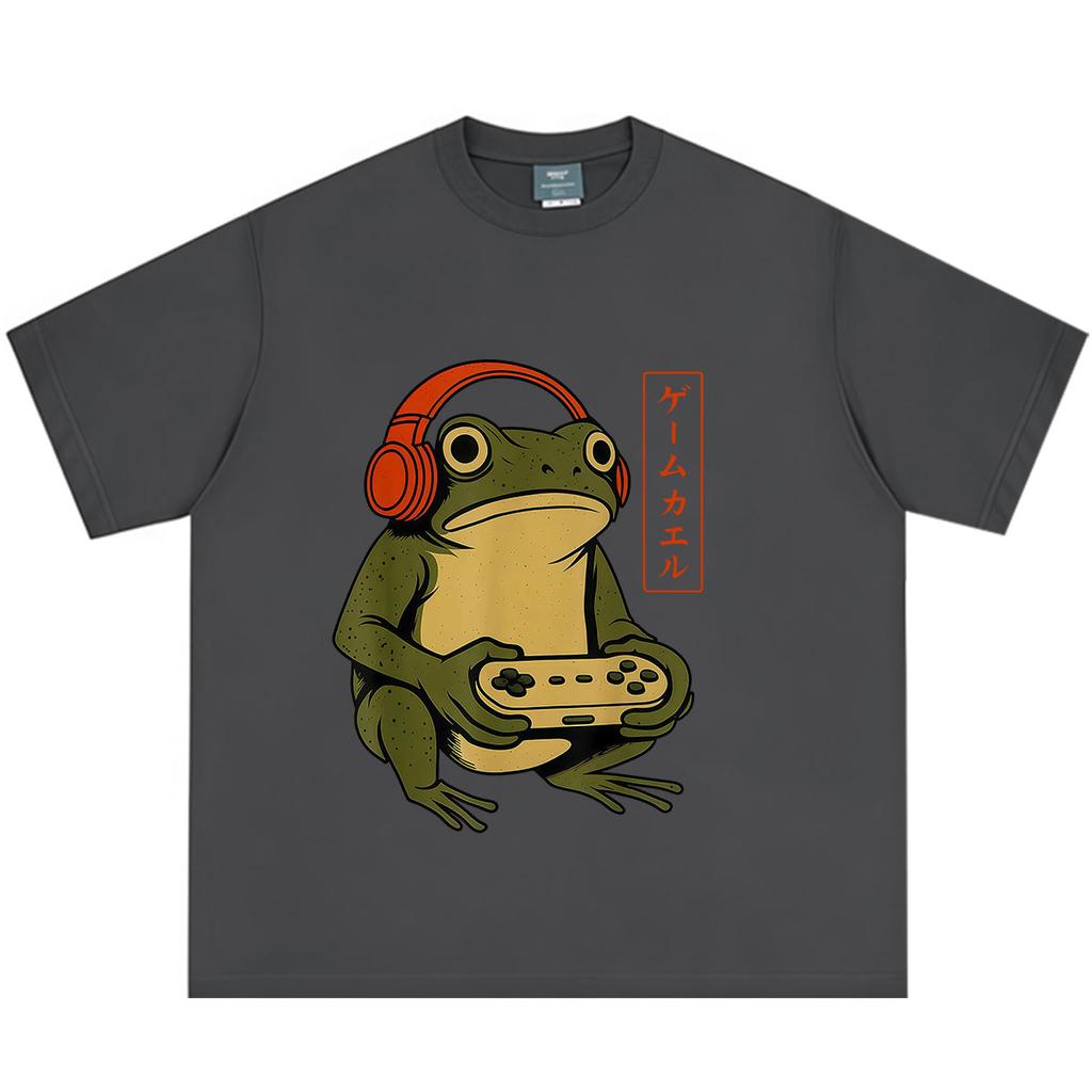 Japanese Style Funny frog meme Tshirt Unisex Unisex Fashion T Shirts Summer Shortsleeved Cotton Hiphop loose Casual T Shirts