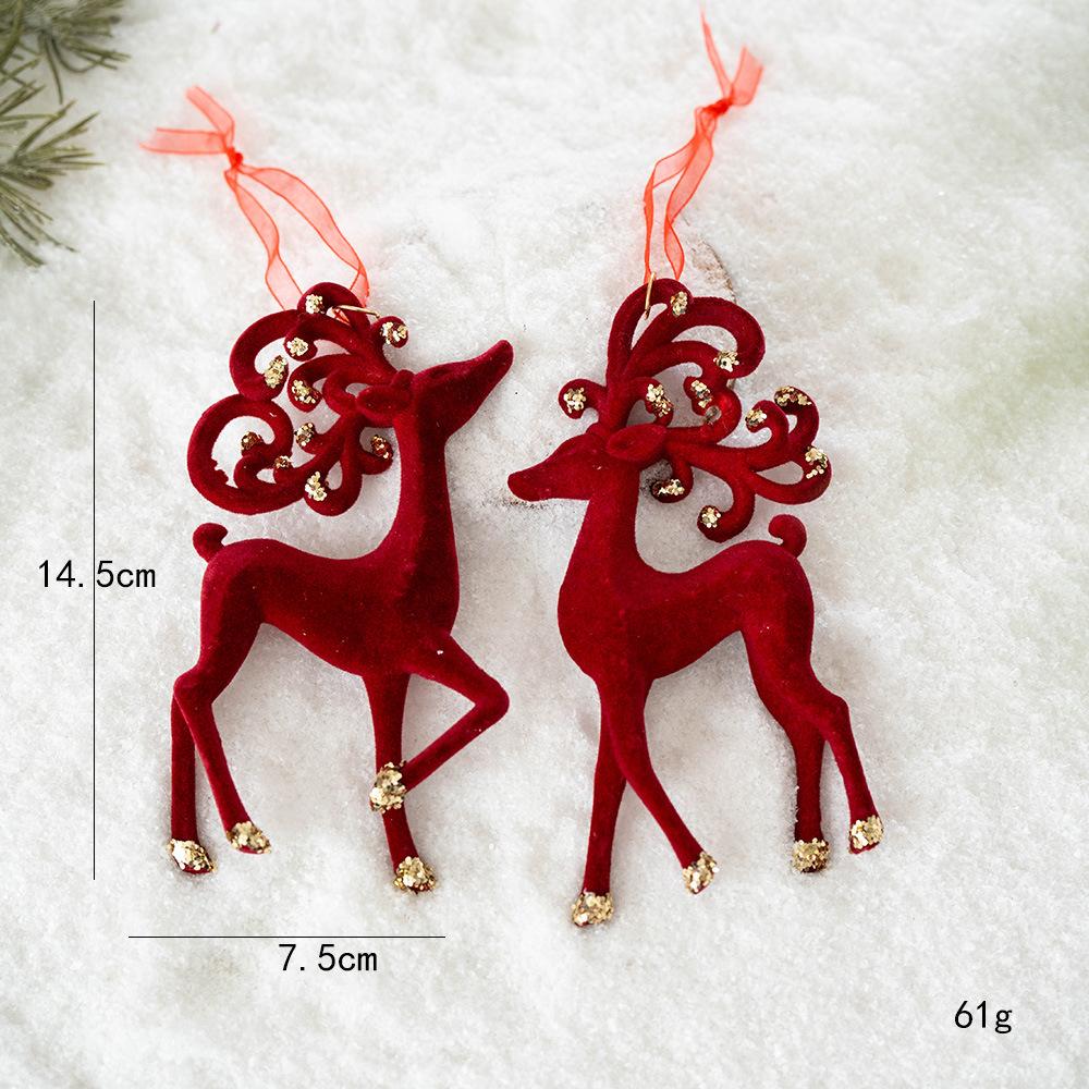 Household bow large pendant photo atmosphere props atmosphere manufacturing flocking bow Christmas tree decoration