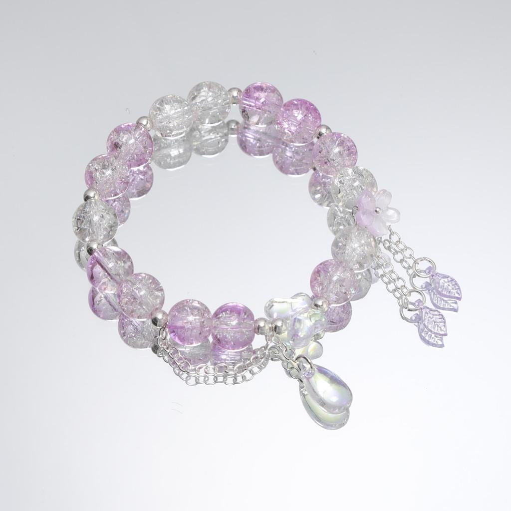 Mori Style Starry Sky Crystal Butterfly Bracelet - Elegant, Versatile Fairy Design for Women and Best Friends