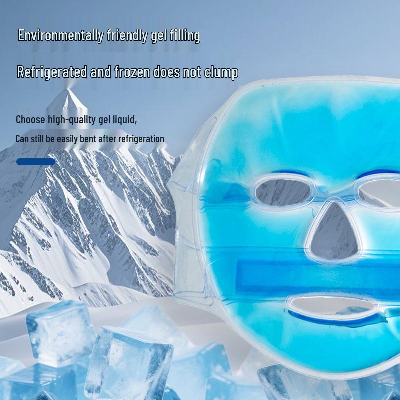 Reusable Hot/Cold Facial Eye Mask - Icy Gel Compress for Beauty Treatments