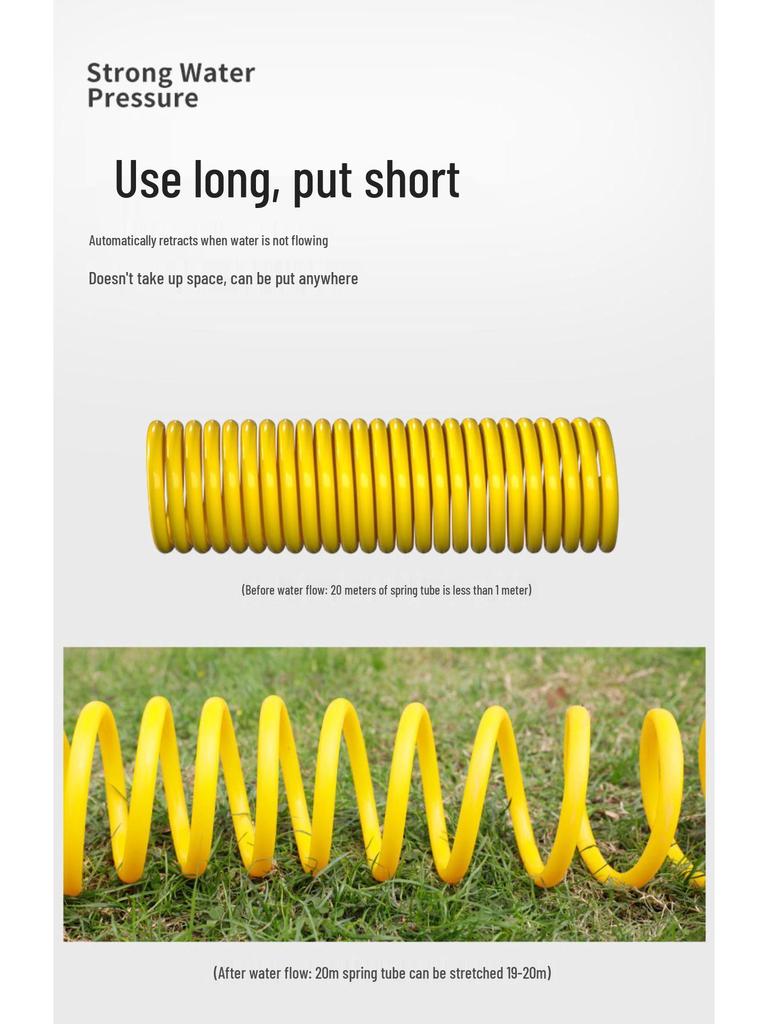 High-Pressure Car Wash Water Gun with Soft Hose and Spray Nozzle