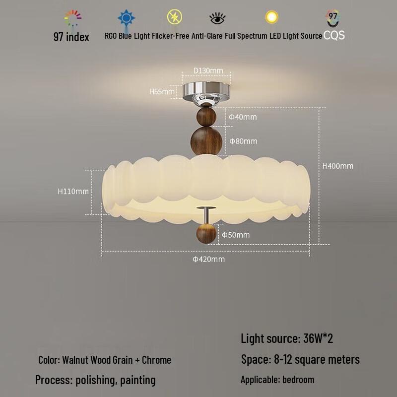 Pailide Full-Spectrum Retro Ceiling Light
