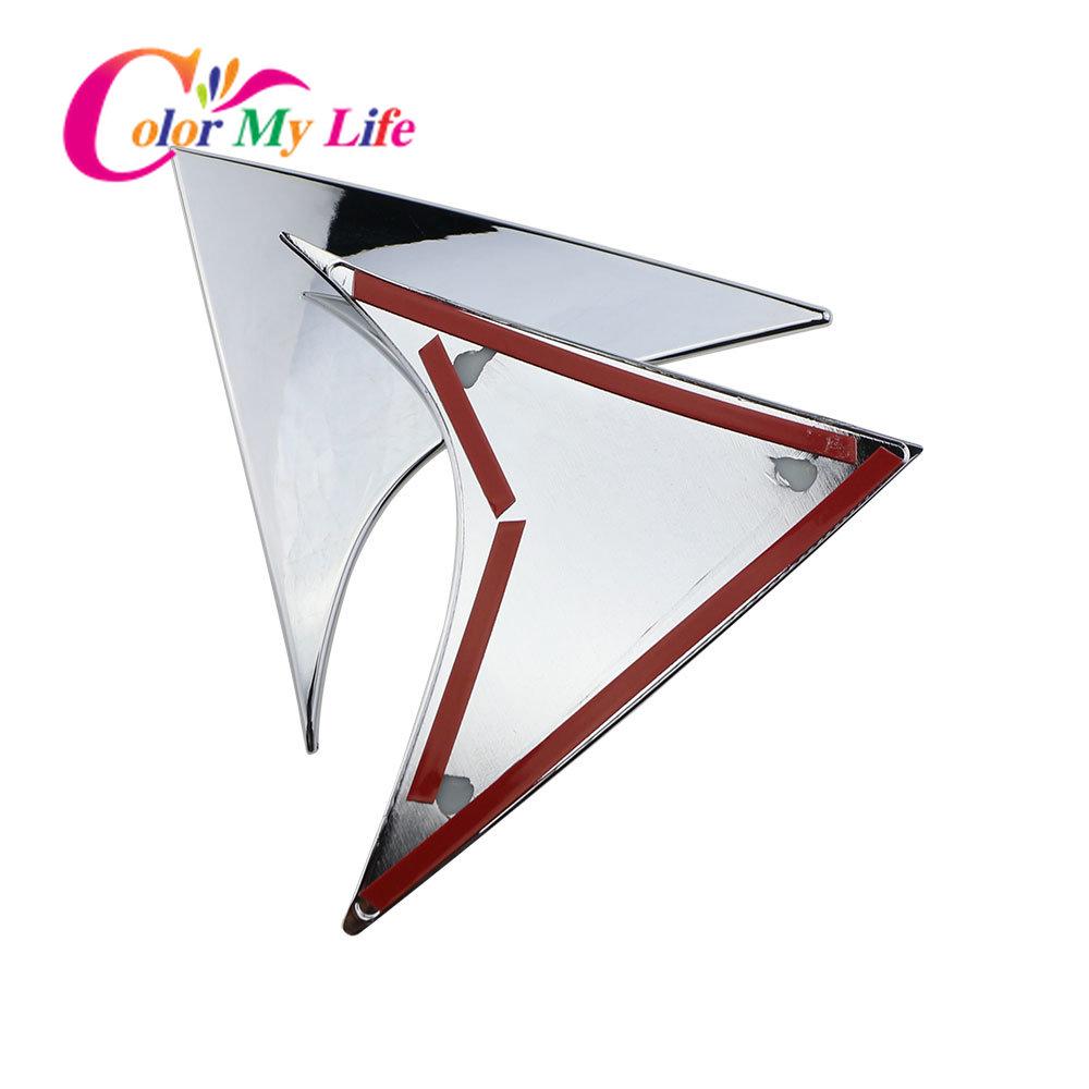 Rear Window Spoiler Cover for Hyundai Tucson 2015 2016 2017 2018 ABS Chrome Side Triangle Trim