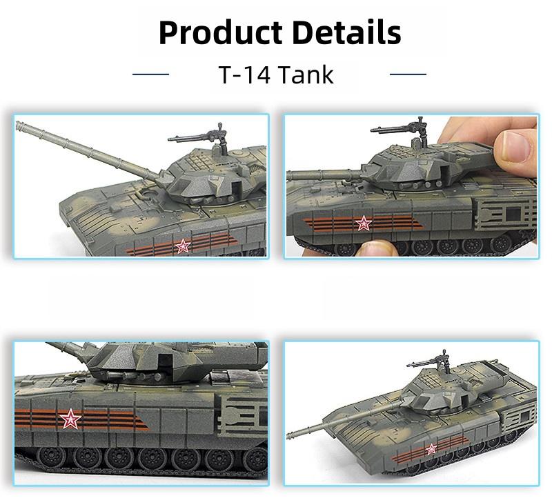 1:72 Creative Military Series Russian T-14 Main Battle Tank Model Building Blocks DIY Assembled Bricks Toys For Boys Xmas Gifts