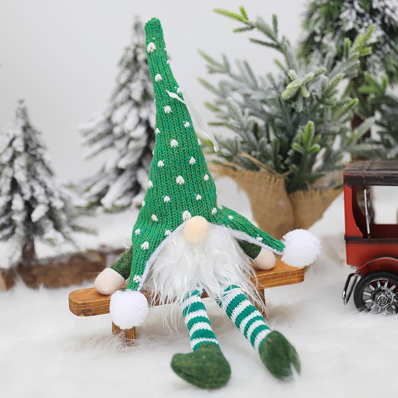 New Glowing Gnome Christmas Ornament LED Long Leg Faceless Doll Christmas Pendant Home Decoration Christmas Navidad Natal Gift