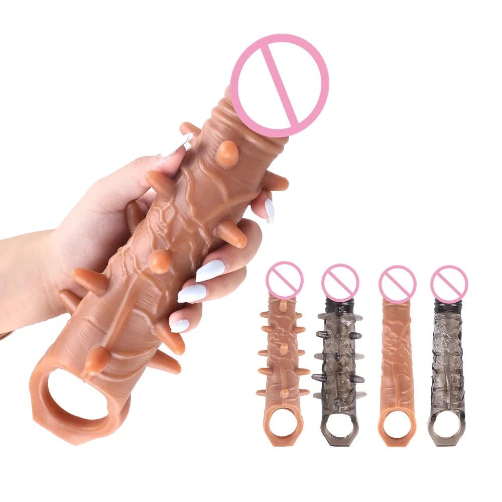 Penis Extender Sex Tooys for Man Vibrator Sex Toys 18 Erection Ring for Men Men's Special Condom Cock Sleeve for Penis