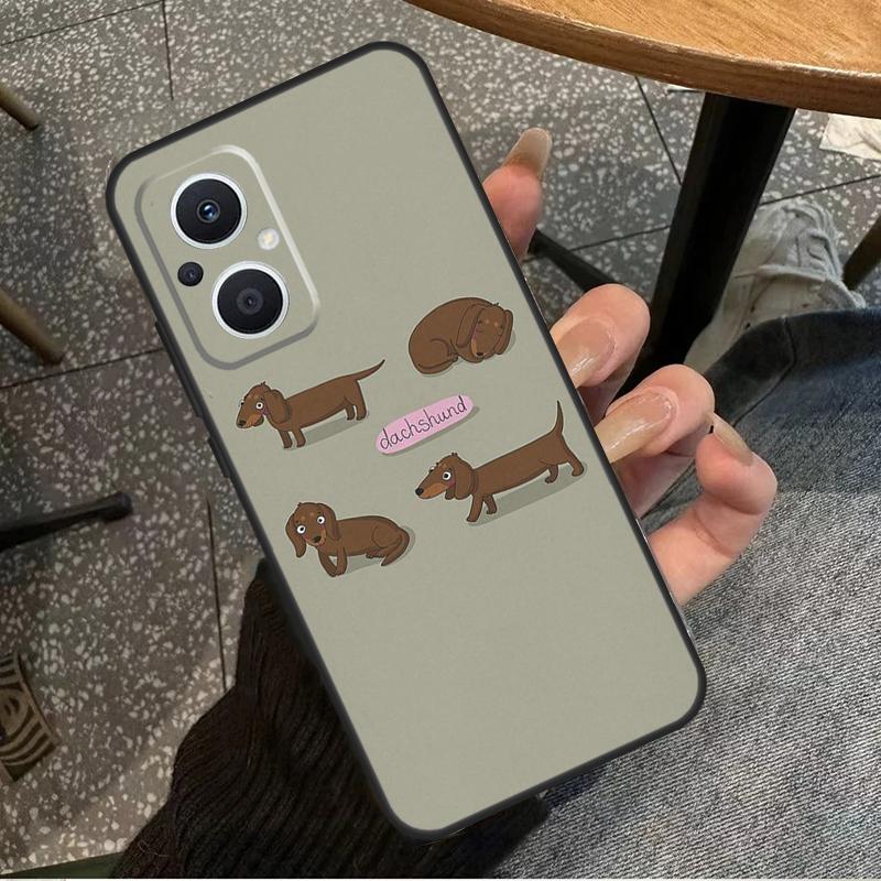Dachshund Dog Funda For OPPO Reno 8T 2Z 4Z 5Z 10 4 5 6 7 8 Lite OPPO Find X2 X3 Neo X6 Pro X5 Lite Case
