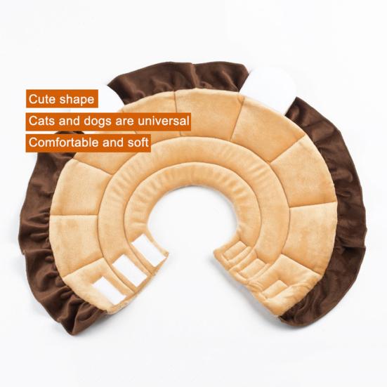 Cartoon Lion Design Pet Dog Cat Anti-Bite Protective Neck Cone Recovery Collar