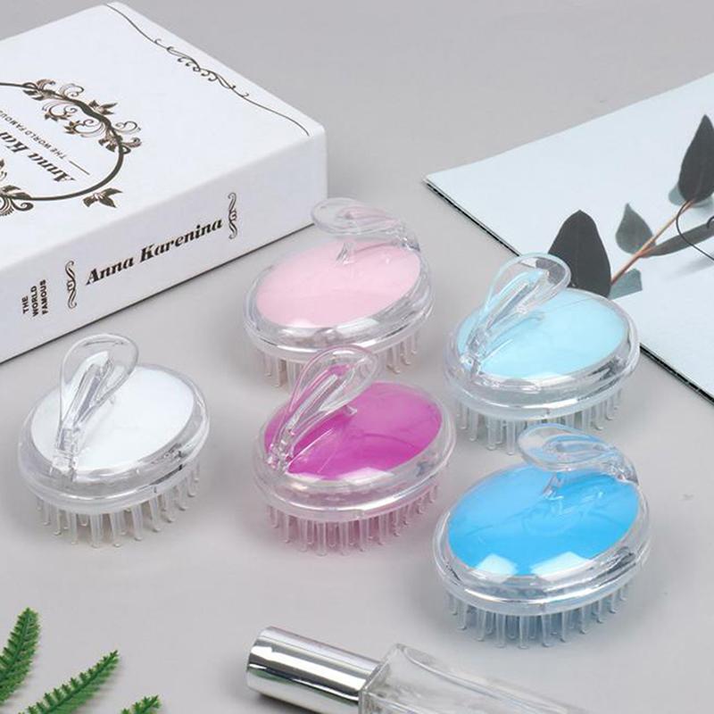 1 st handhållen schampomassageborste bad dusch hårrengöringsborste kam