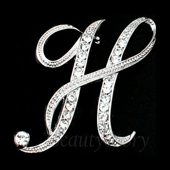Versatile Rhinestone Alphabet Brooch: Men's Metal Lapel Pin Badge