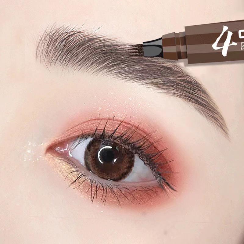 Su Anke Four-Head Wild Water Liquid Eyebrow Pencil: Waterproof, Sweatproof & Smudge-Proof for Long-Lasting Wear.