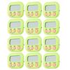 Household Magnetic Countdowns Timer Set, 12 Pack Digital Kitchen Timers with LCD Readout for Cooking Baking and Time Tracking