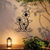 Wall Decor Daisy Flower Metal Art Black Minimalist Indoor Outdoor Housewarming Gift