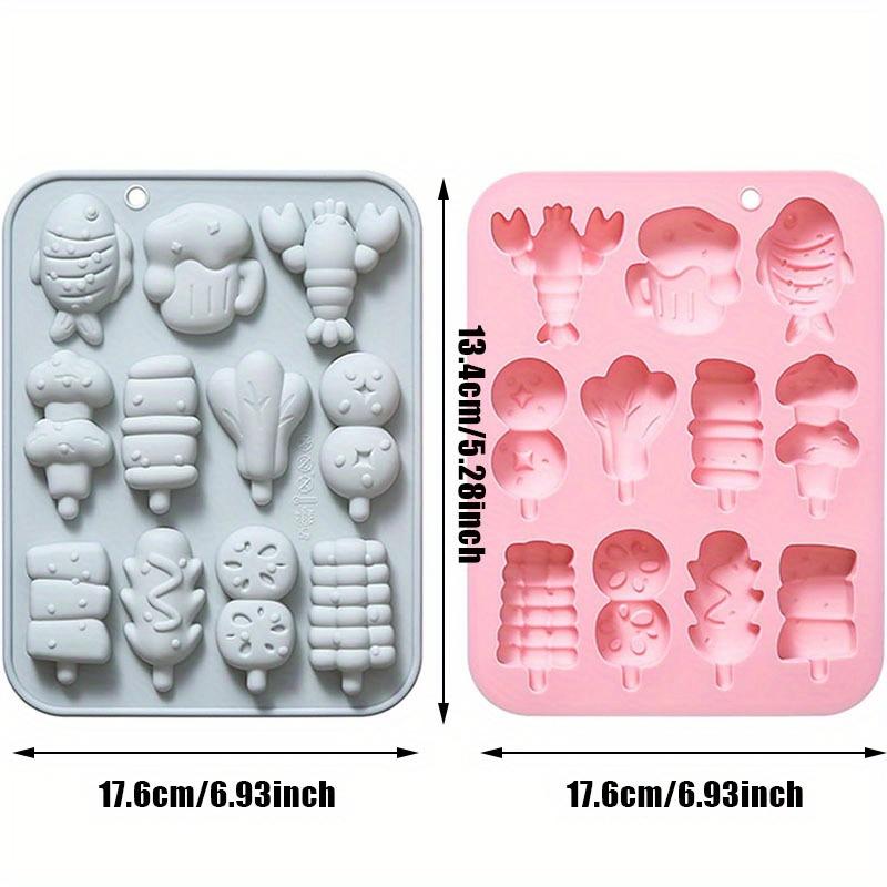 

2шт силиконовые формы для выпечки шоколада барбекю мини-пирожных желе конфет свечей мыла многоразовые антипригарные кухонные принадлежности 2pcs