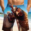 Men's Summer Digital Full Body Printed Summer Vacation Casual Loose Shorts