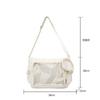 New Preppy Style Girl Cute Kawaii Ulzzang Ita Bag Y2K Large Capacity Fashion Jk Uniform Shoulder Bag With Small Badge Bag
