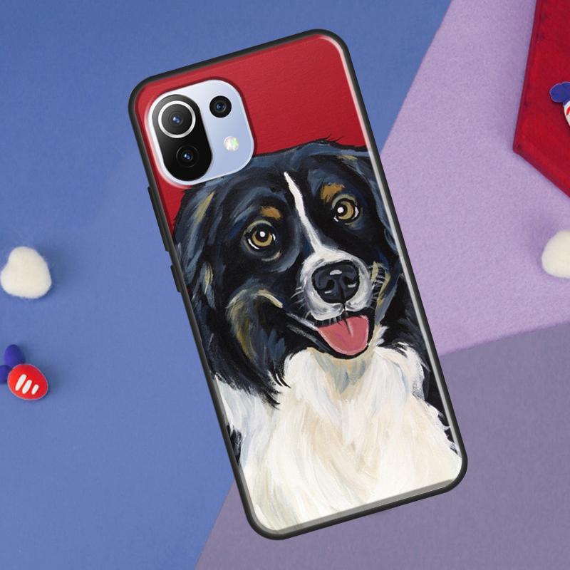 Cartoon Border Collie Cover For Xiaomi 14 13 Ultra 11T 12T 13T 14T Pro POCO X7 Pro X3 X5 F3 F5 F6 M6 X6 Pro Case