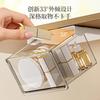 Drawer storage ******der mirror cabinet, bathroom cosmetics, makeup remover cotton, lipstick cotton swab, transparent shelf artifact