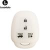 Silicone Car Key Case Fob Cover for Toyota CAMRY 2012 2013 2014 2015 Corolla 2014 2015 Prius C 4 Buttons Key Chain Wallet