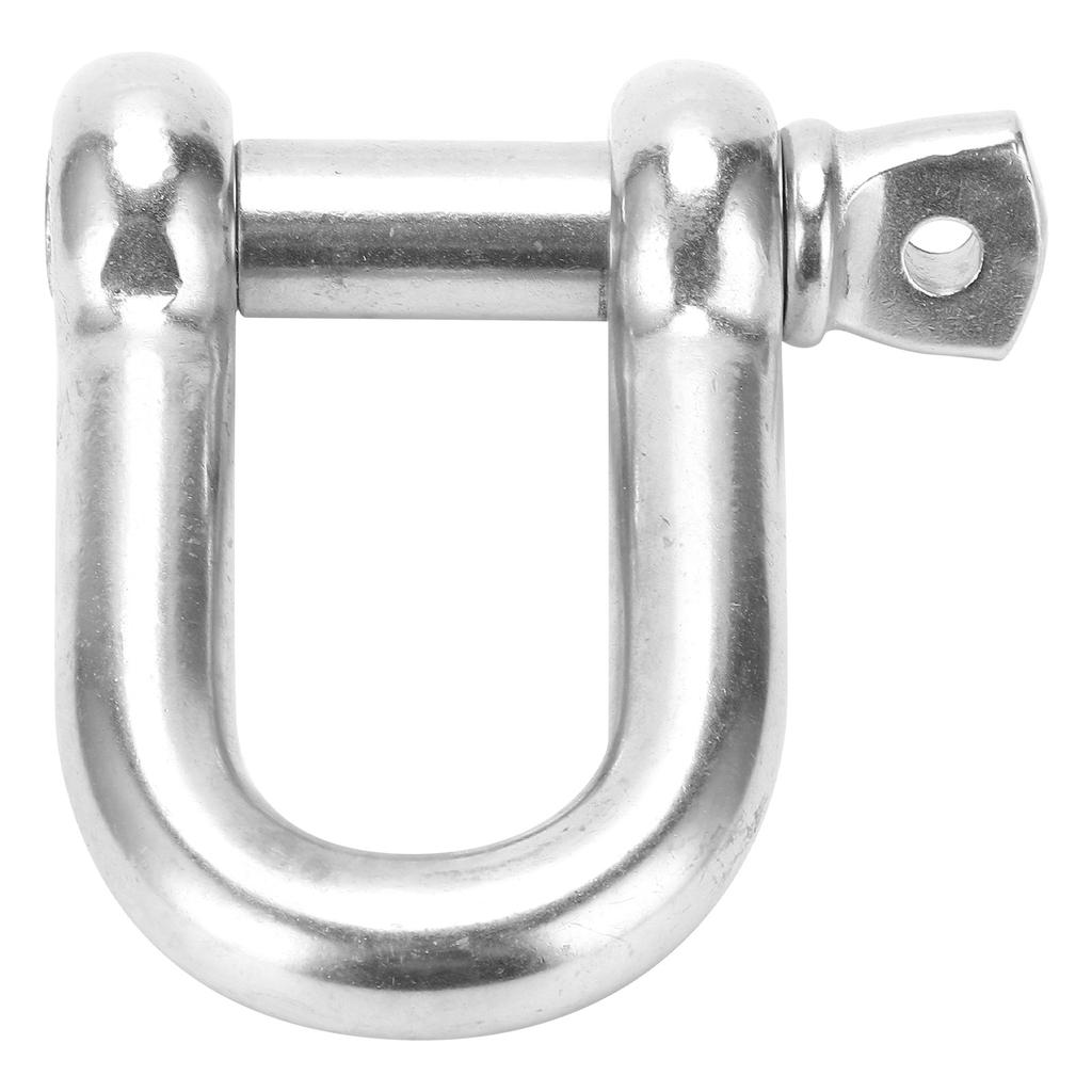 M25 Screw Pin Anchor Shackle 304 Stainless Steel Heavy Duty DShape Shackle for Camping