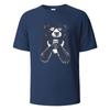 T-shirt à Imprimé Ours Buvant T-shirts d'Été Pour Hommes Femmes 100% Coton Col Rond Surdimensionné Décontracté Manches Courtes Streetwear Haut Basique