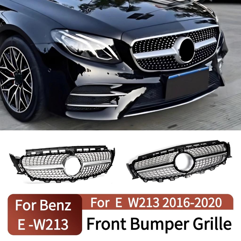 Front Bumper Grille Grill Inlet Mesh Grid Tuning Accessories Body Kit For Mercedes Benz E class W213 2016-2020 E260 Stars Style