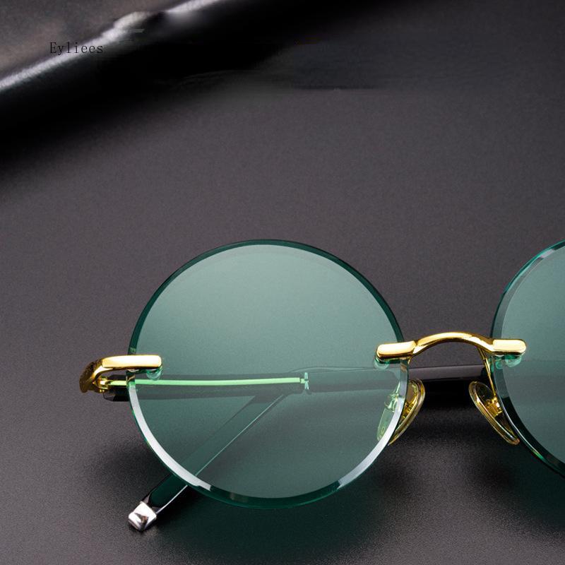 UV400 Protection Small Round Sunglasses Retro Metal Punk Shades Colorful Eyewear for Men Women