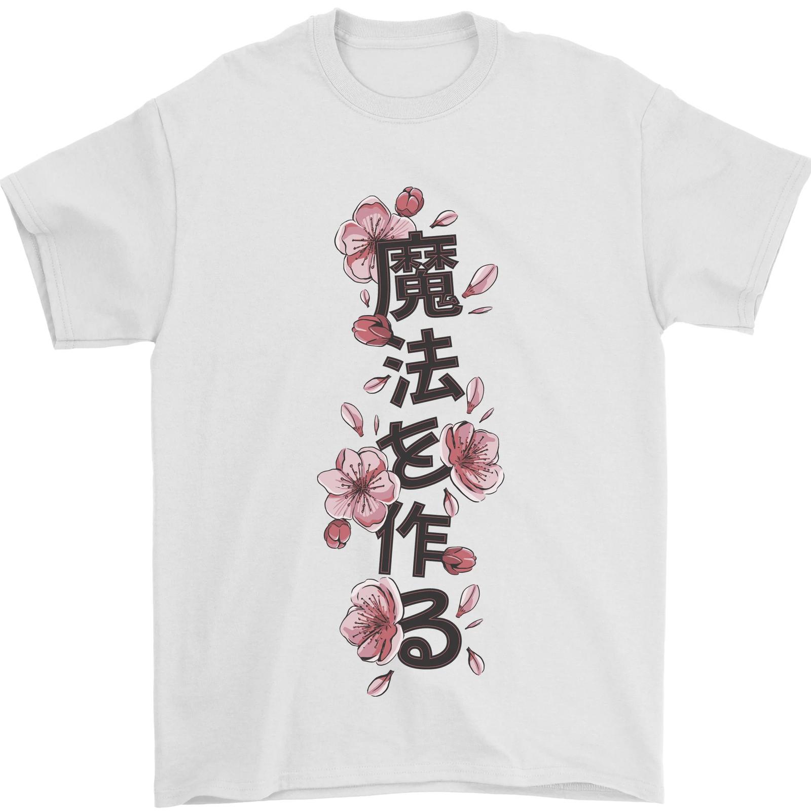 Japanese Flowers Quote Japan Mens T-Shirt 100% Cotton S