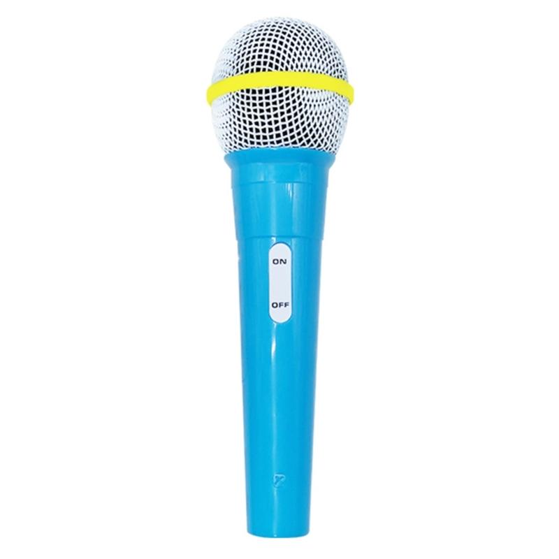 Plastic Childrens Microphone Toy Model for Stage Shows Pretend Singing for Kids Performances Halloween Event Activity