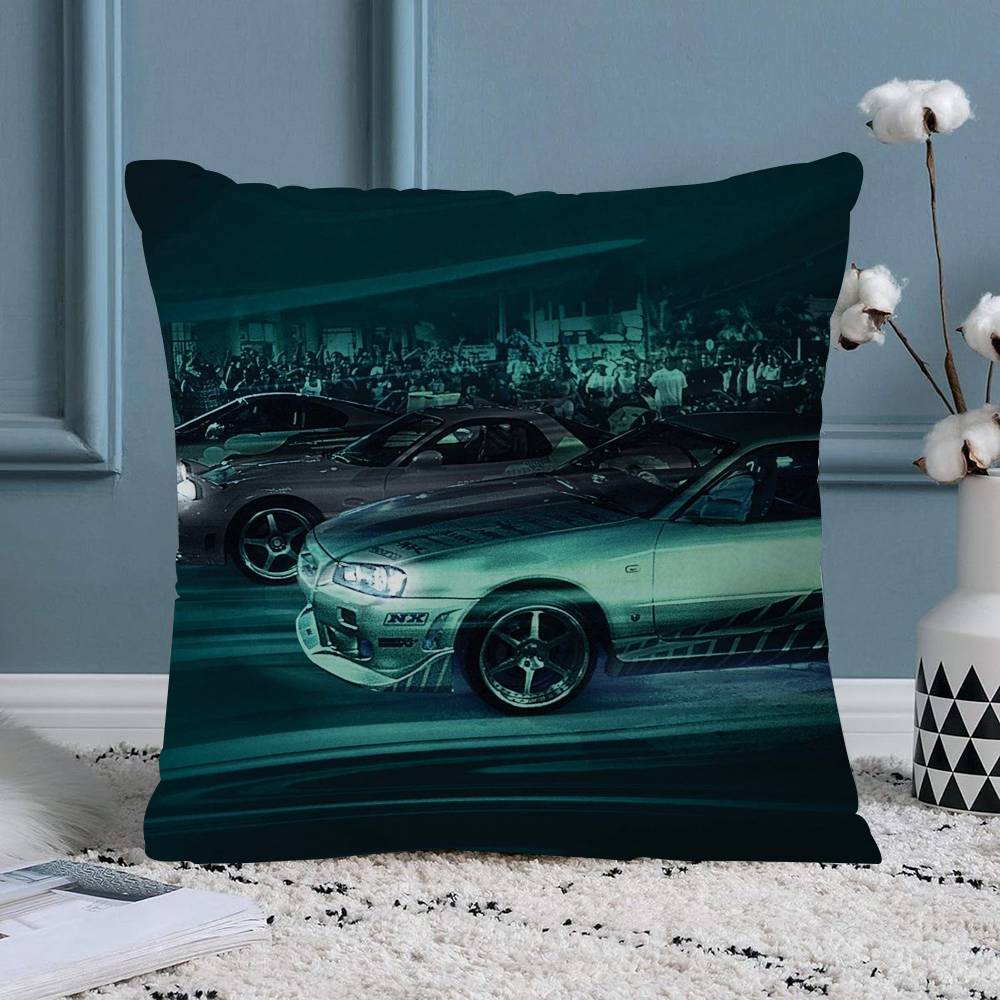 

FFast and FFurious Pillowcase toon Gift Cushion Cover Bedroom Home Sofa Chair Seat Decor pillow case 30x30 cm