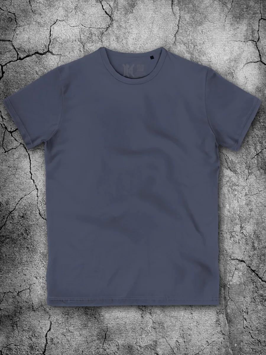 Dark Grey Plain Basic T-shirt with no Pattern cotton 3XL