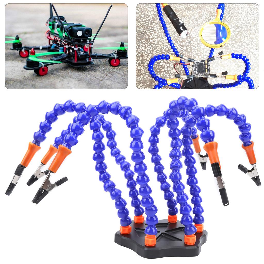 Third Hand Six Arm Soldering Station Helper Spare Parts for RC Drone Model Accessory