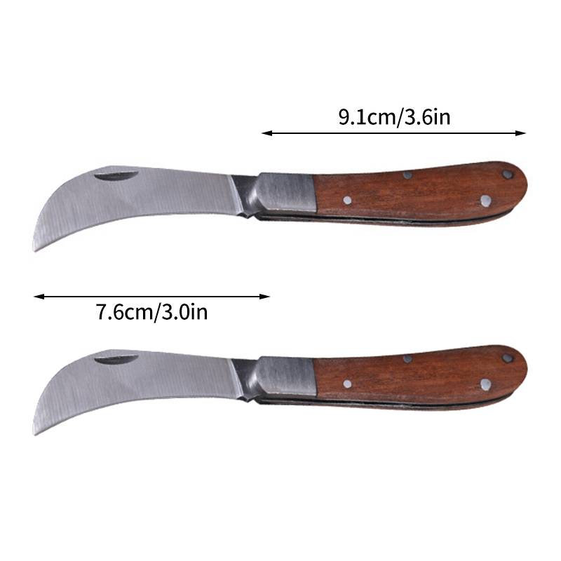Folding Grafting Knife Fruit Tree Flower Tree Sapling Sprouting Knife Gardening Tools Multifunctional Folding Bud Grafting Knife Set