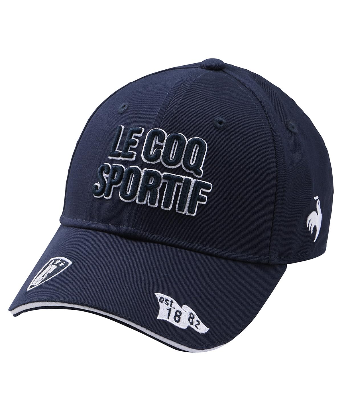 

Coq Sportif Cap Classic Logo Design Embroidery Sporty Cotton Golf LG5SCP00L NV00 [Le Golf] Women s (Navy)