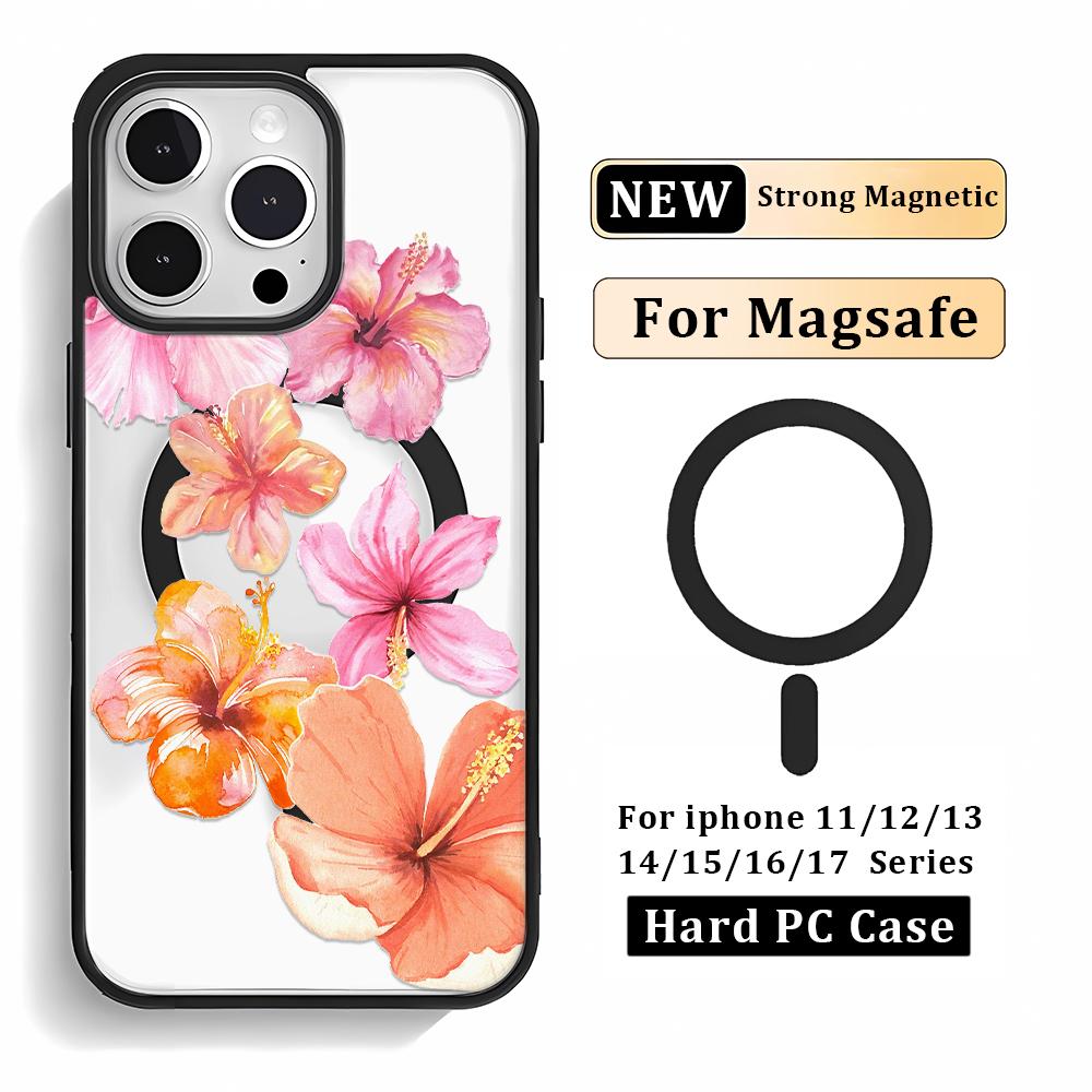 Multiple Styles Magnetic Charging Transparent Phone Case For IPhone 17 Air 16Plus 15 14 13 12 Pro Max Anti-Drop Cover Funda