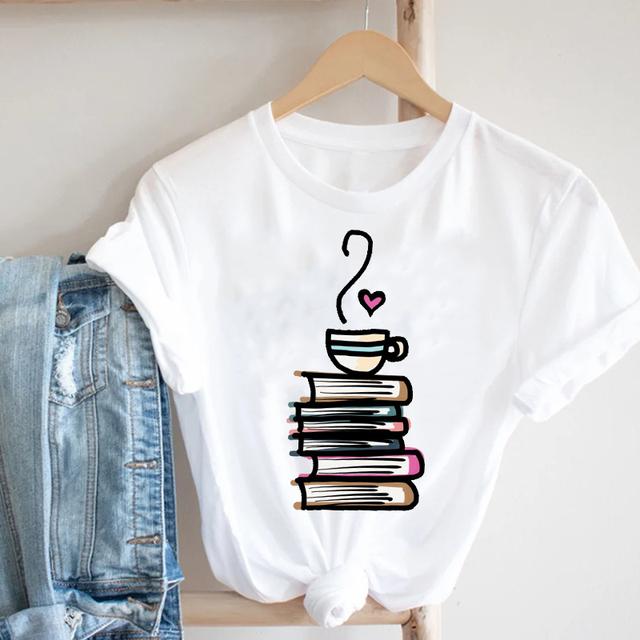 Kvinnor Fjäril Kortärmad Vår Sommar Trend Tryck Kläder Mode Kläder Tryck T-tröja T-shirt Kvinnlig Grafisk T-shirt