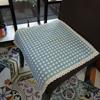 Seat Cushion Lace-up Thick Fabric Four Seasons Seat Cushion Summer Cotton Linen Office Student Dining Chair Stool Cushion