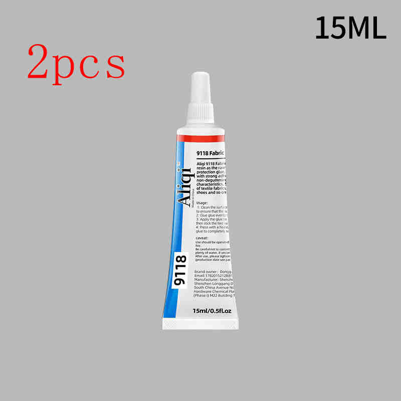 15/60ml Fabric Glue Quick Dry Fabric Patching Glue Multipurpose Waterproof Fabric Sewing Glue Repair Tool for Fabric Repair