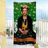 Art F-Frida K-Kahlo-S Asciugamano Sportivo Asciugatura Rapida Attrezzatura da Viaggio Campeggio Anti-sabbia Morbido Leggero Grande Asciugamano da Spiaggia
