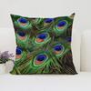 Peacock Feathers Cushion Cover 50X50Cm Decorative Pillowcase Decor 40X40 45X45 Cushions Covers For Bed Pillows Pilow Cases Sofa