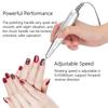 Nail Drill Handle, Electric Nail Drill Machine Replacement Handle, 0‑35000RPM Adjustable Rotating Speed, Electric Nail Grinder Polisher Kit,